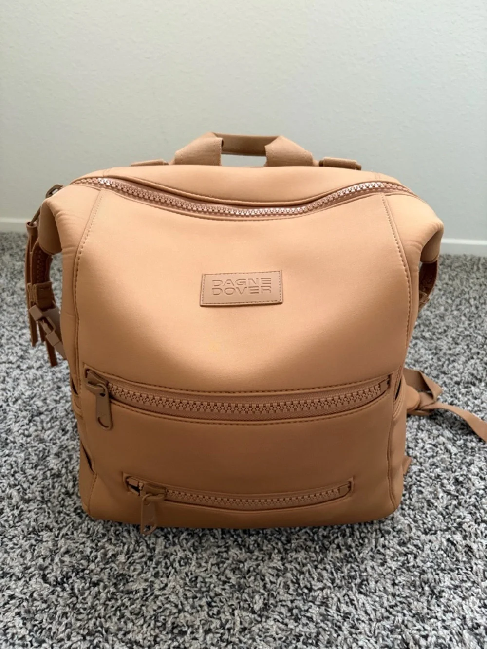 Dagne Dover Compact Backpack in Camel Tan